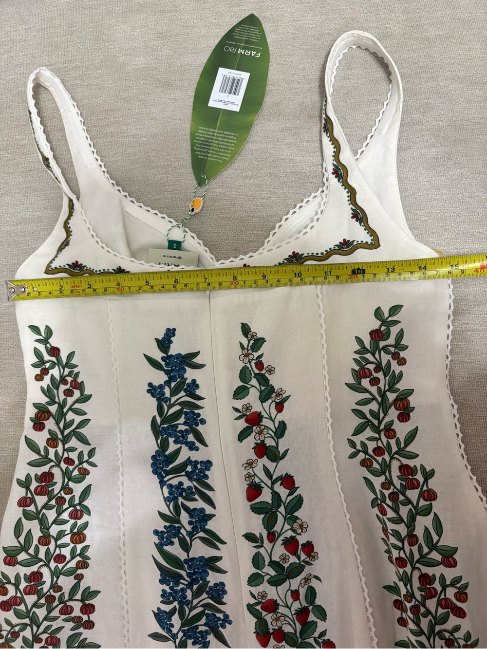 Farm Rio Off White Fruit Beauty Maxi Dress - Picture 10 of 11